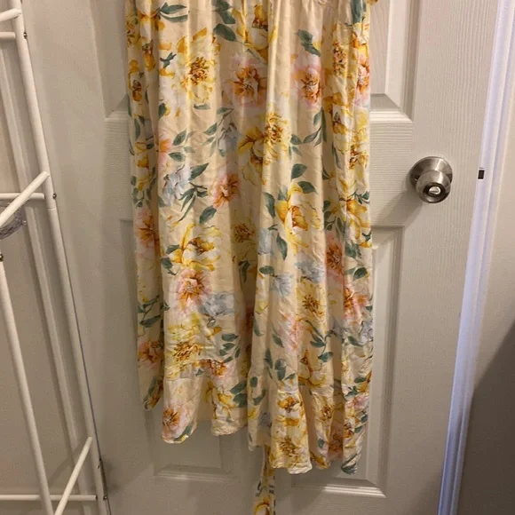 Wrap High Low Riffle Dress - Picture 5 of 6